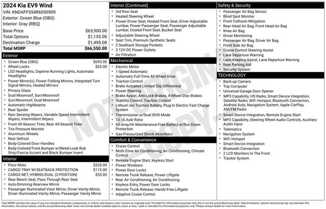 Certified 2024 Kia EV9 Wind AWD/4WD image 12