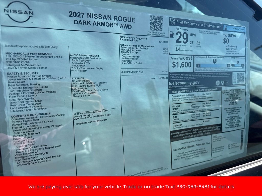 New 2027 Nissan Rogue Dark Armor AWD/4WD image 46