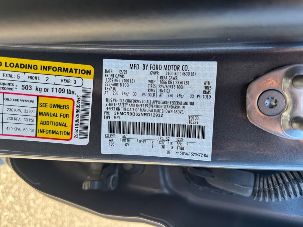 Used 2022 Ford Bronco Sport Big Bend w/ Convenience Package AWD/4WD image 30