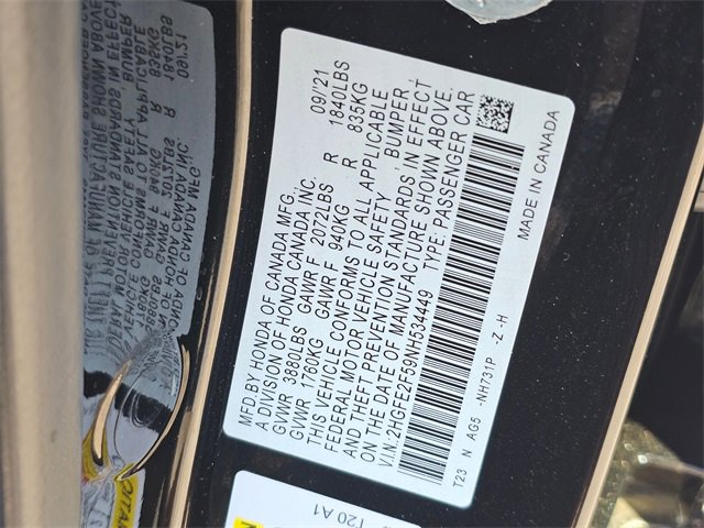 Used 2022 Honda Civic Sport image 30