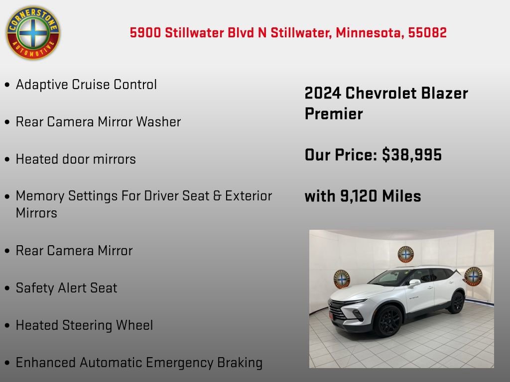 Used 2024 Chevrolet Blazer Premier w/ Driver Confidence II Package image 22