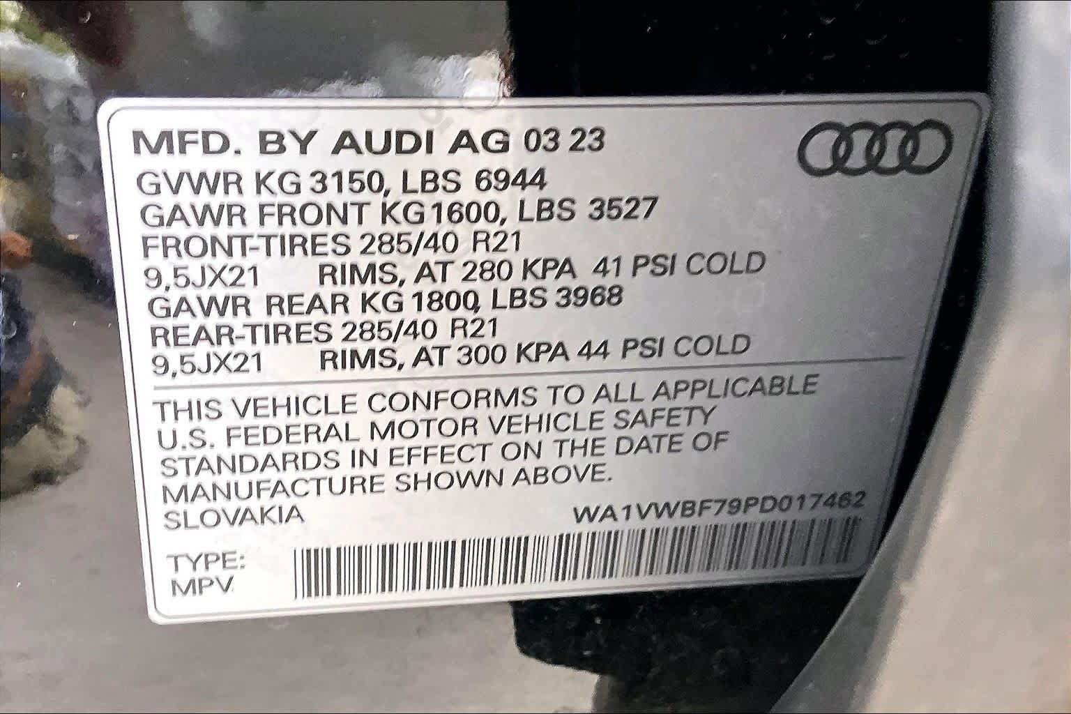 Used 2023 Audi SQ7 Prestige w/ Prestige Package AWD/4WD image 33