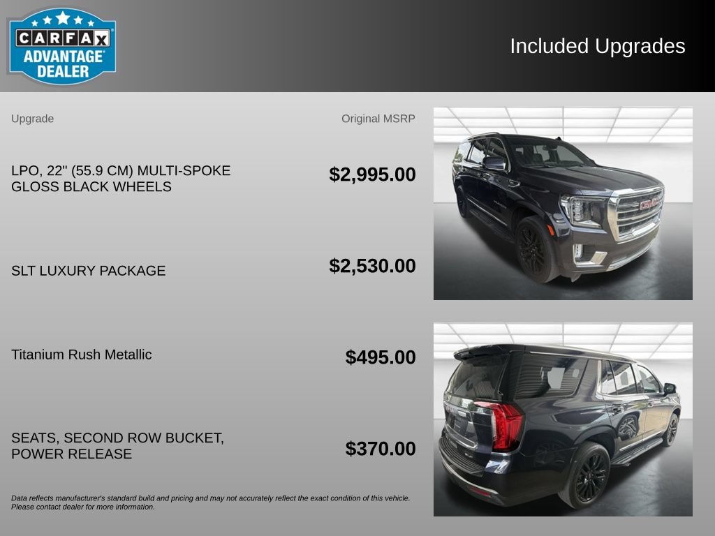 Certified 2024 GMC Yukon SLT w/ SLT Luxury Package AWD/4WD image 3