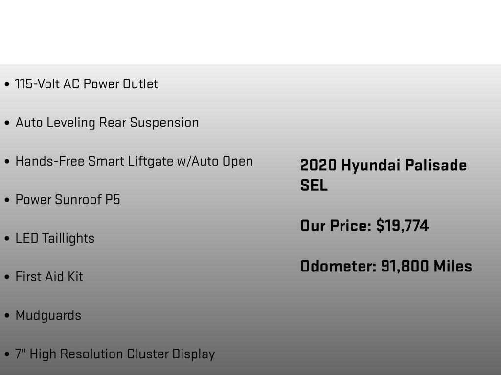 Used 2020 Hyundai Palisade SEL w/ Convenience Package FWD image 24