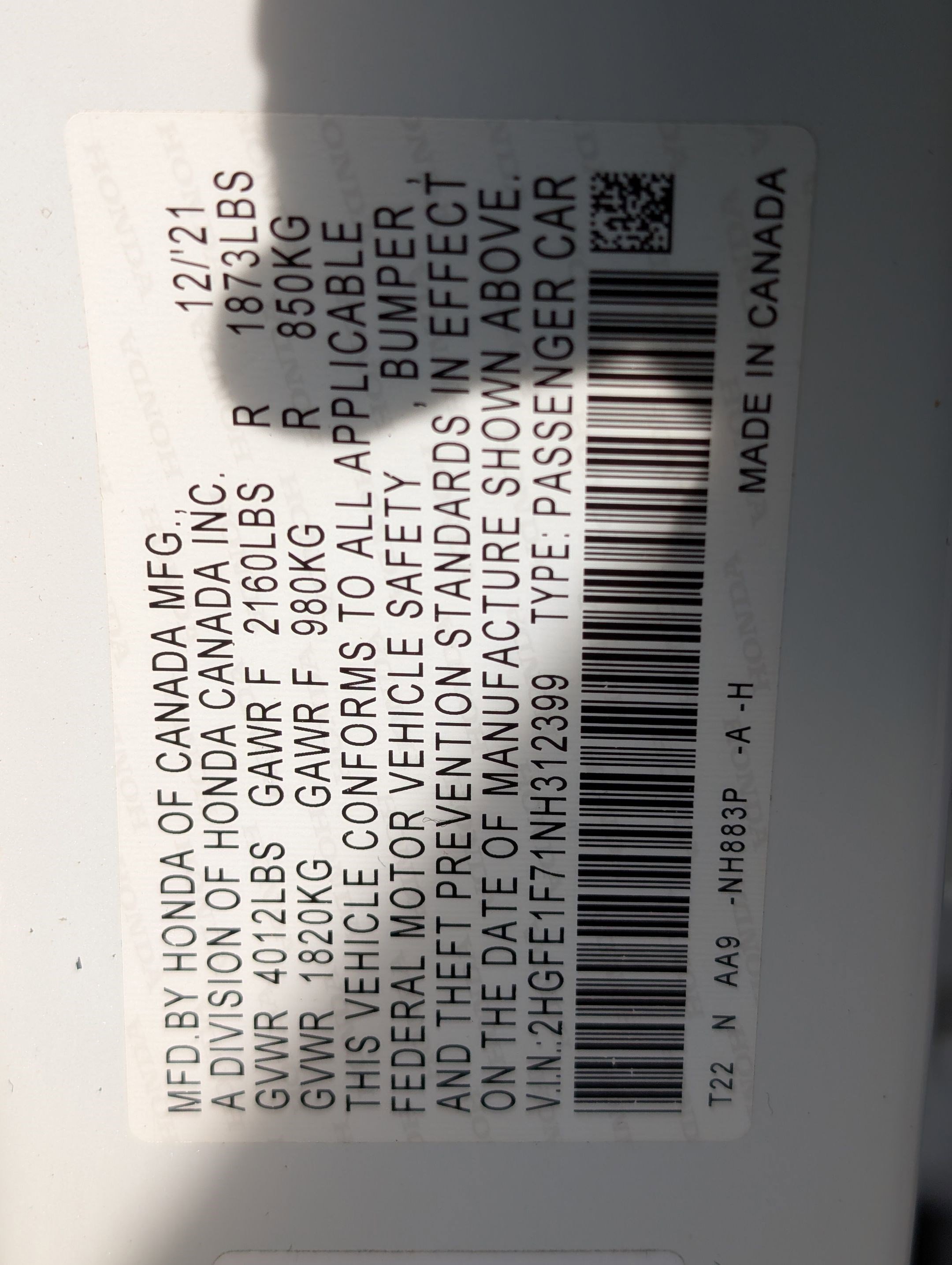 Certified 2022 Honda Civic EX image 23