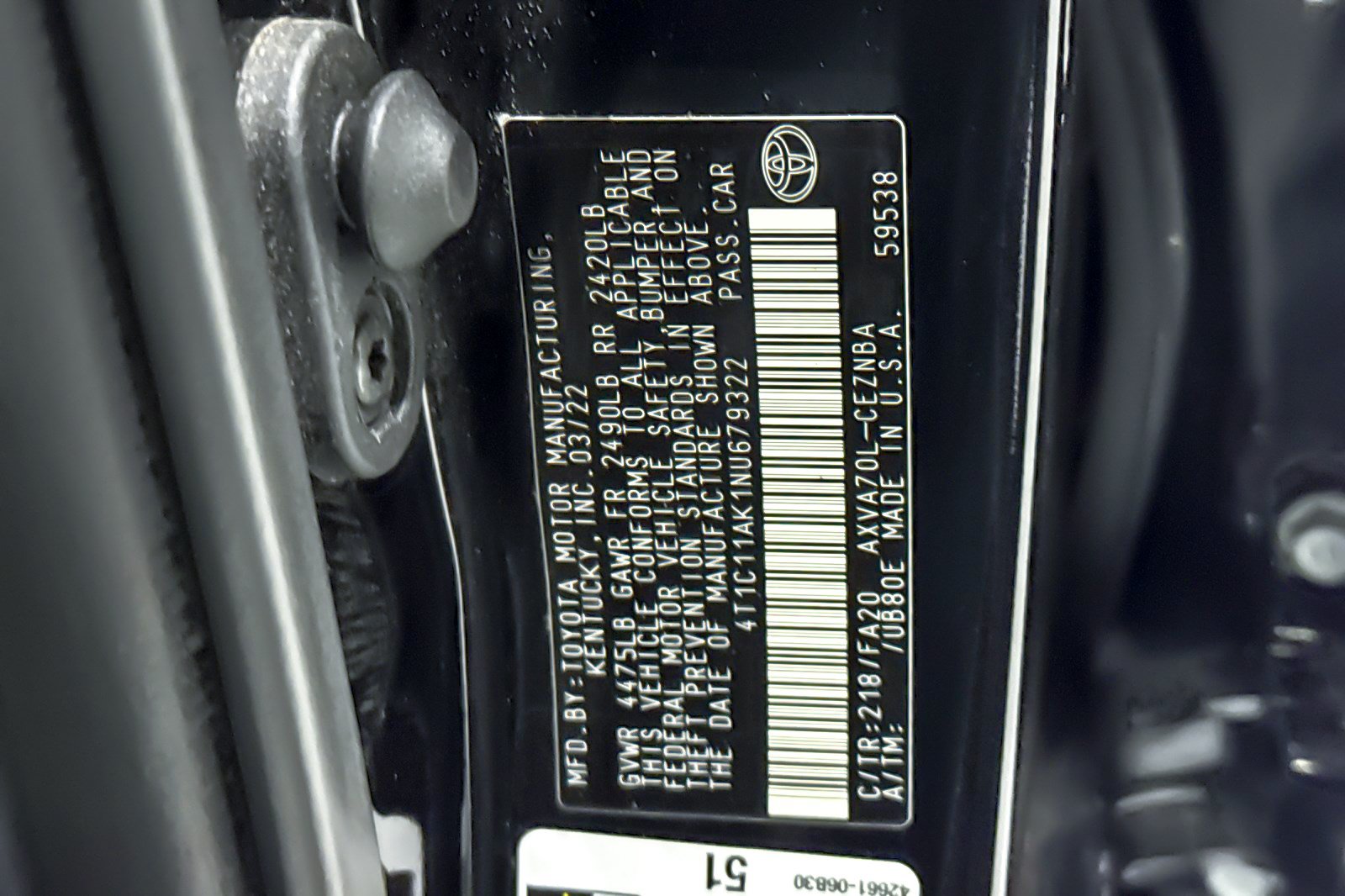 Used 2022 Toyota Camry LE FWD image 26