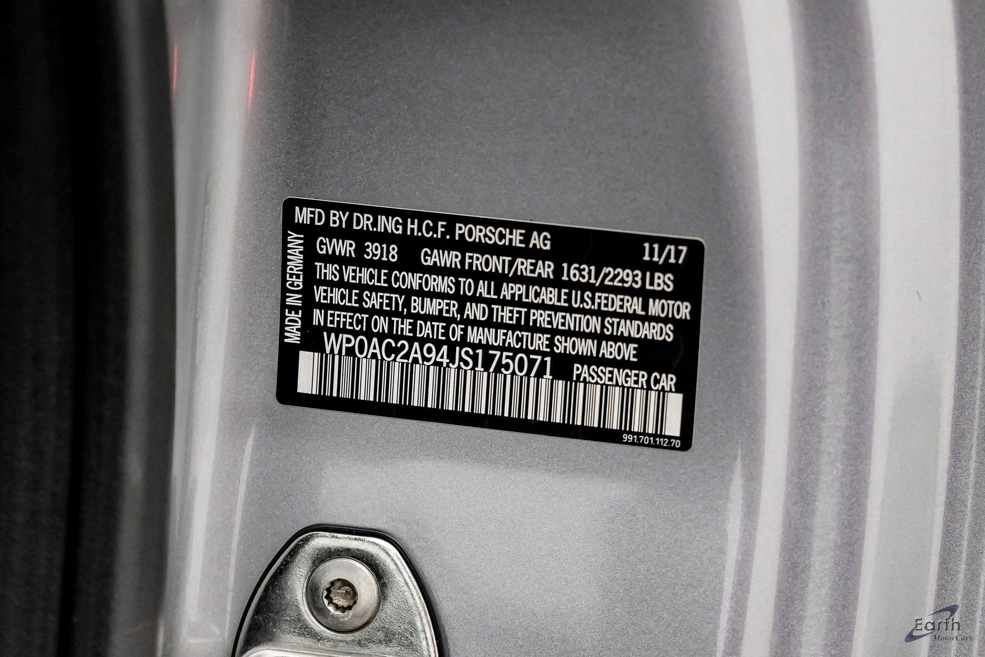 Used 2018 Porsche 911 GT3 w/ Sport Chrono Package image 86