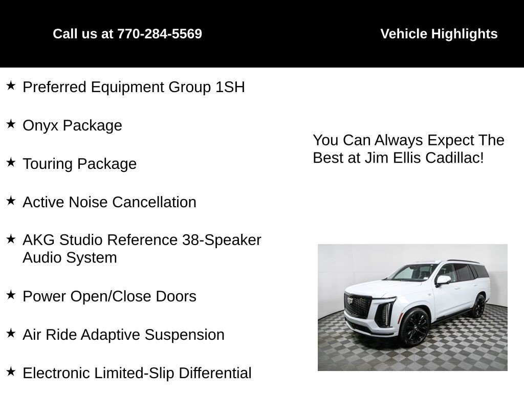 Certified 2026 Cadillac Escalade Platinum Sport w/ LPO, ONYX Package image 5