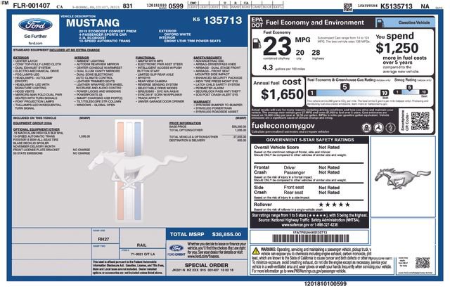 Used 2019 Ford Mustang Premium RWD image 36
