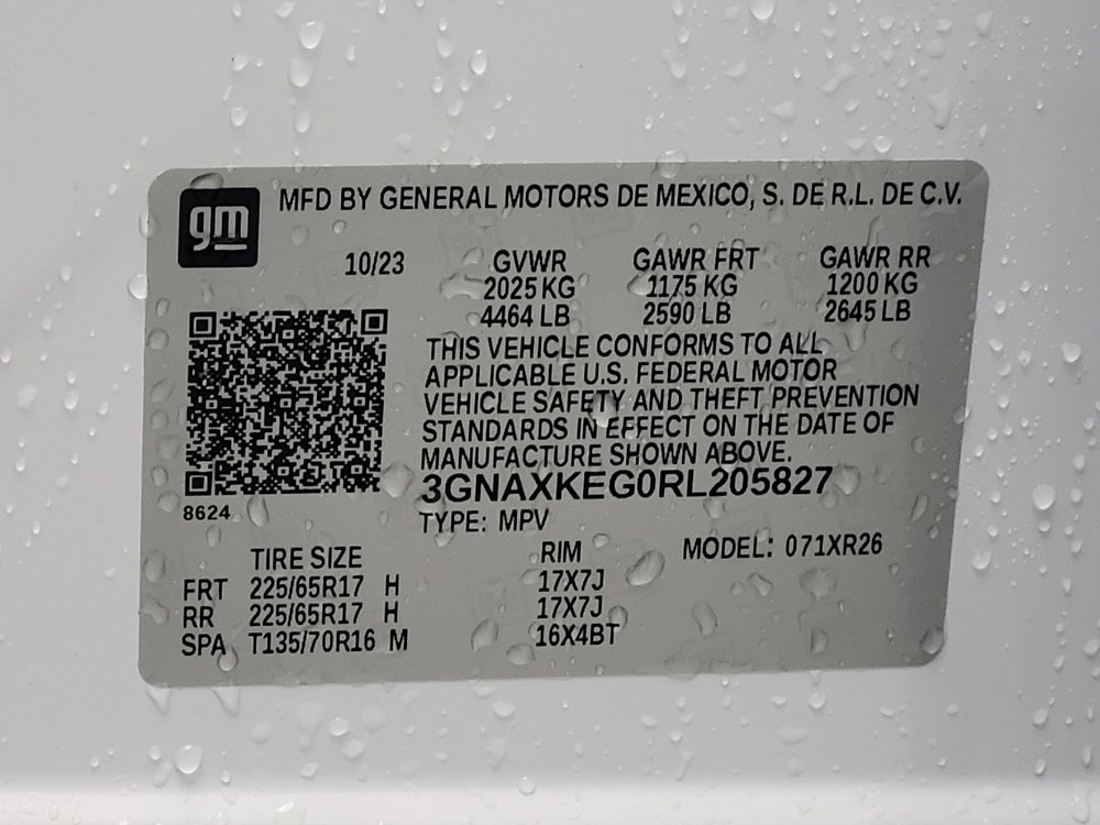 Used 2024 Chevrolet Equinox LT w/ LPO, Floor Liner Package FWD image 33
