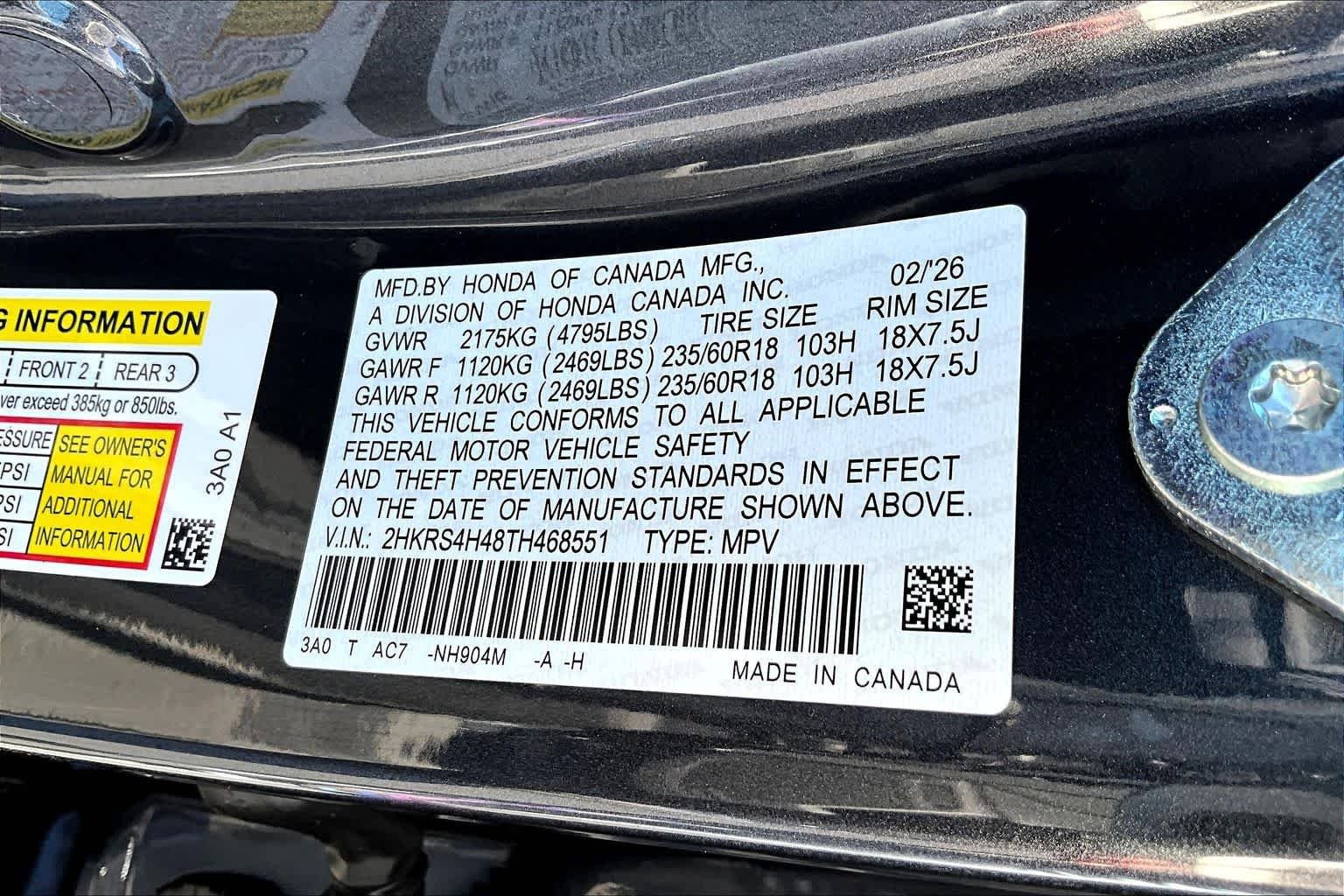 New 2026 Honda CR-V EX image 21