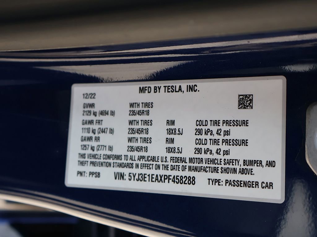 Used 2023 Tesla Model 3 Standard Range RWD image 56