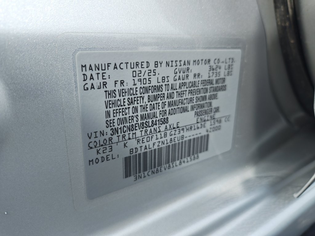 Certified 2025 Nissan Versa SV FWD image 25