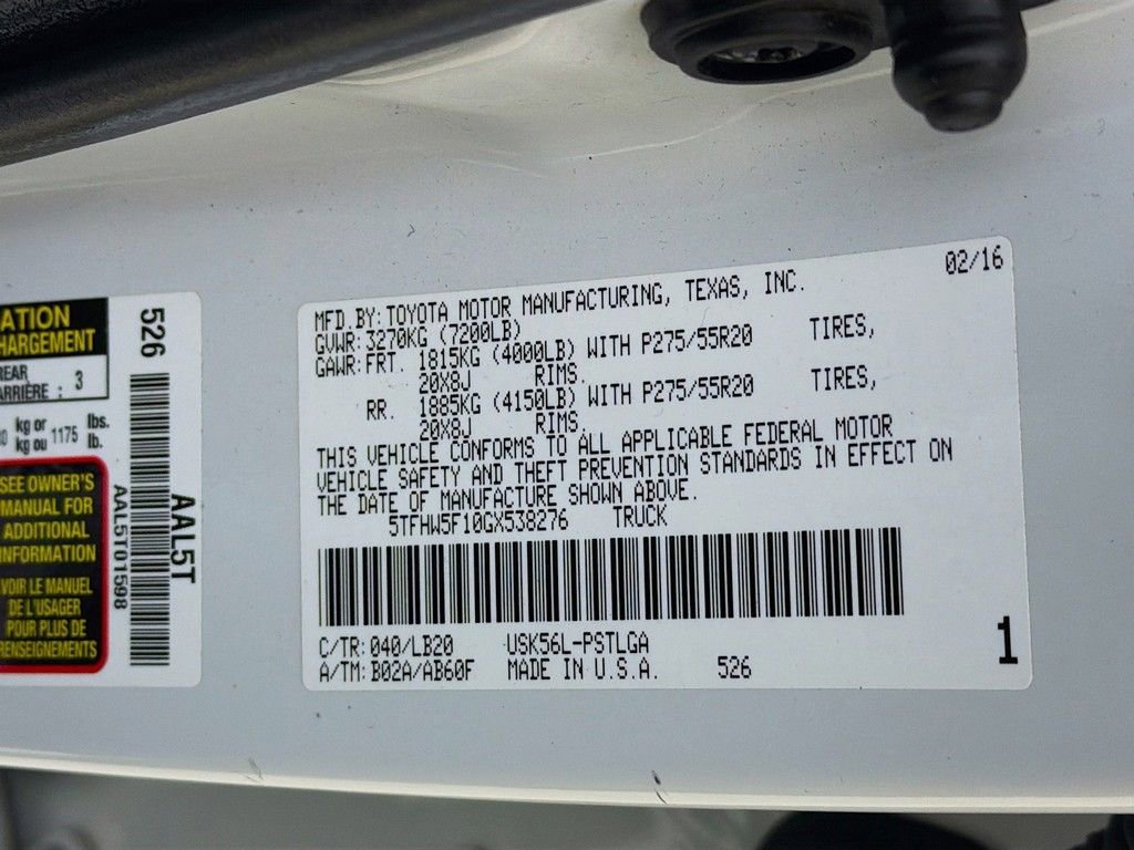 Used 2016 Toyota Tundra Limited image 37