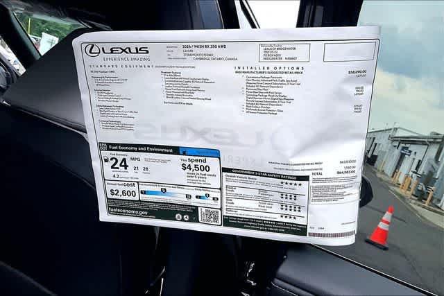 New 2026 Lexus RX 350 Premium Plus w/ Convenience Package AWD/4WD image 14