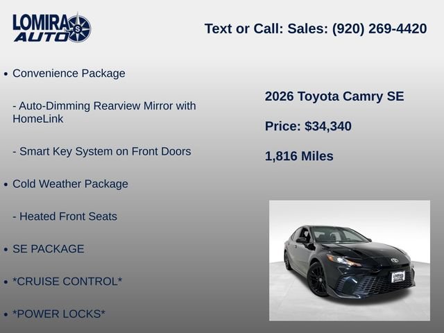 Used 2026 Toyota Camry SE AWD/4WD image 8
