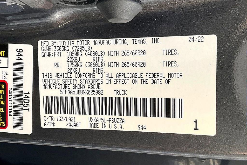 Used 2022 Toyota Tundra Platinum image 19