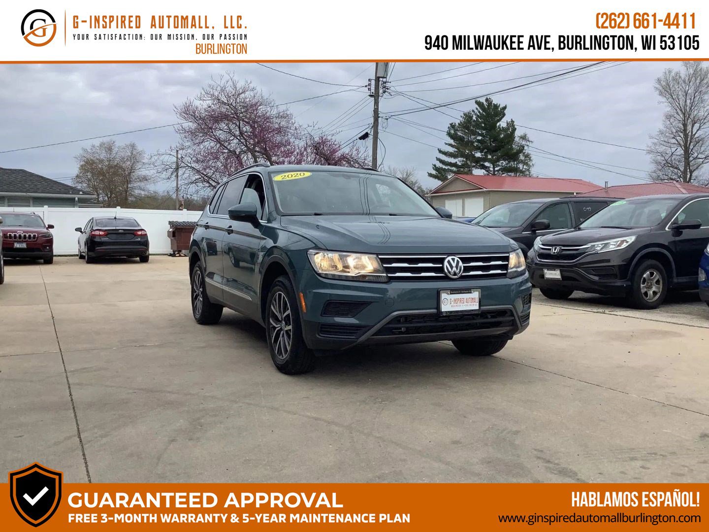 Used 2020 Volkswagen Tiguan SE AWD/4WD image 1