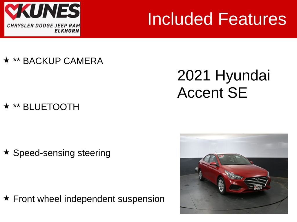 Used 2021 Hyundai Accent SE image 3