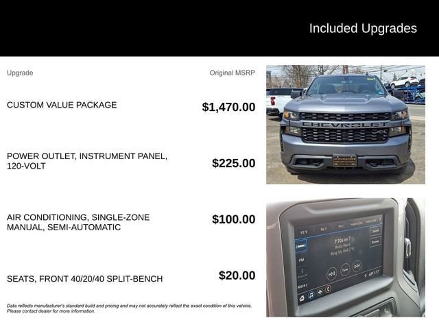 Used 2020 Chevrolet Silverado 1500 Custom w/ Custom Value Package AWD/4WD image 7