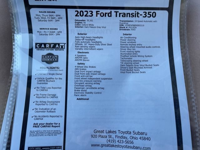 Used 2023 Ford Transit 350 DRW RWD image 26