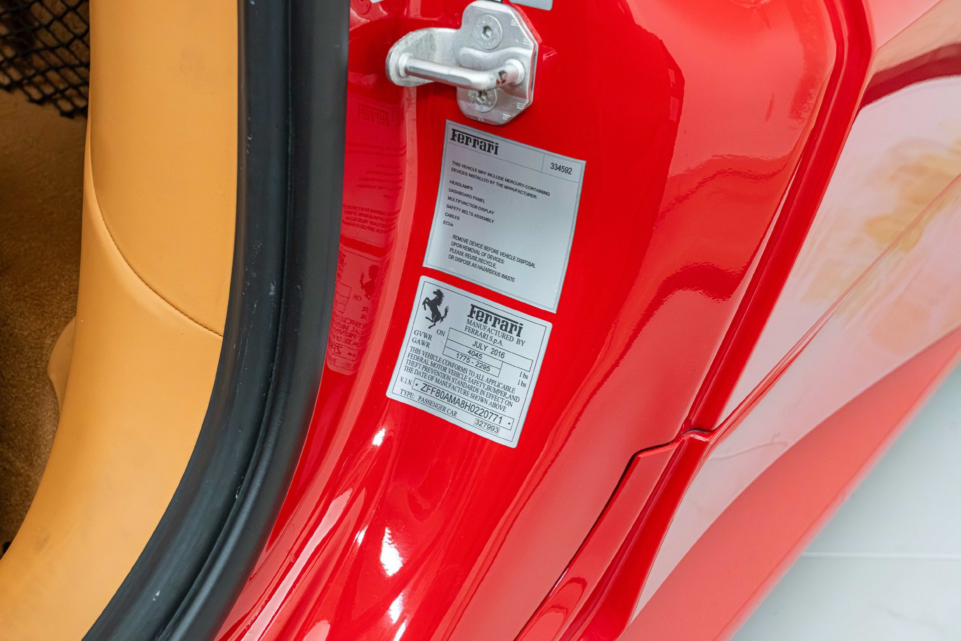 Certified 2017 Ferrari 488 Spider RWD image 27