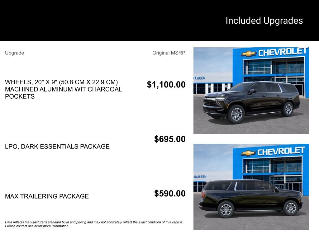 New 2026 Chevrolet Suburban LS w/ LPO, Dark Essentials Package AWD/4WD image 5
