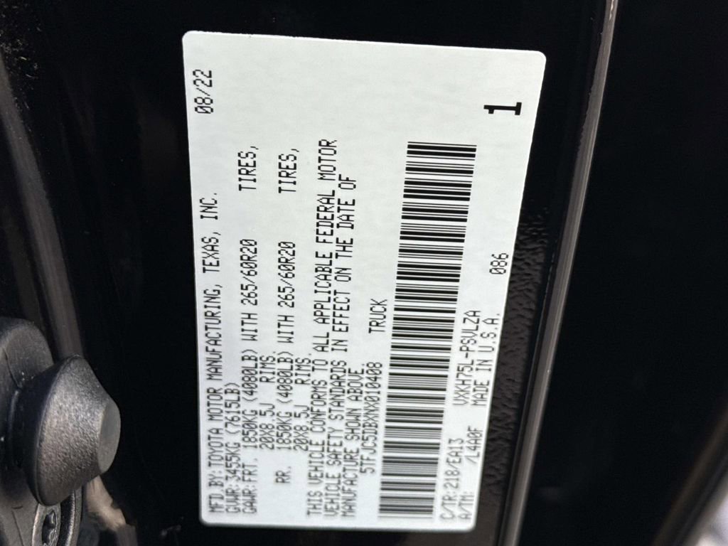 Used 2022 Toyota Tundra Limited w/ TRD Off-Road Package image 30