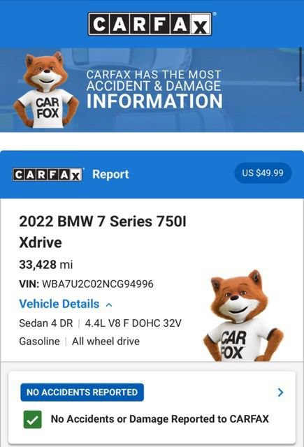 Used 2022 BMW 750i xDrive w/ Executive Package AWD/4WD image 9