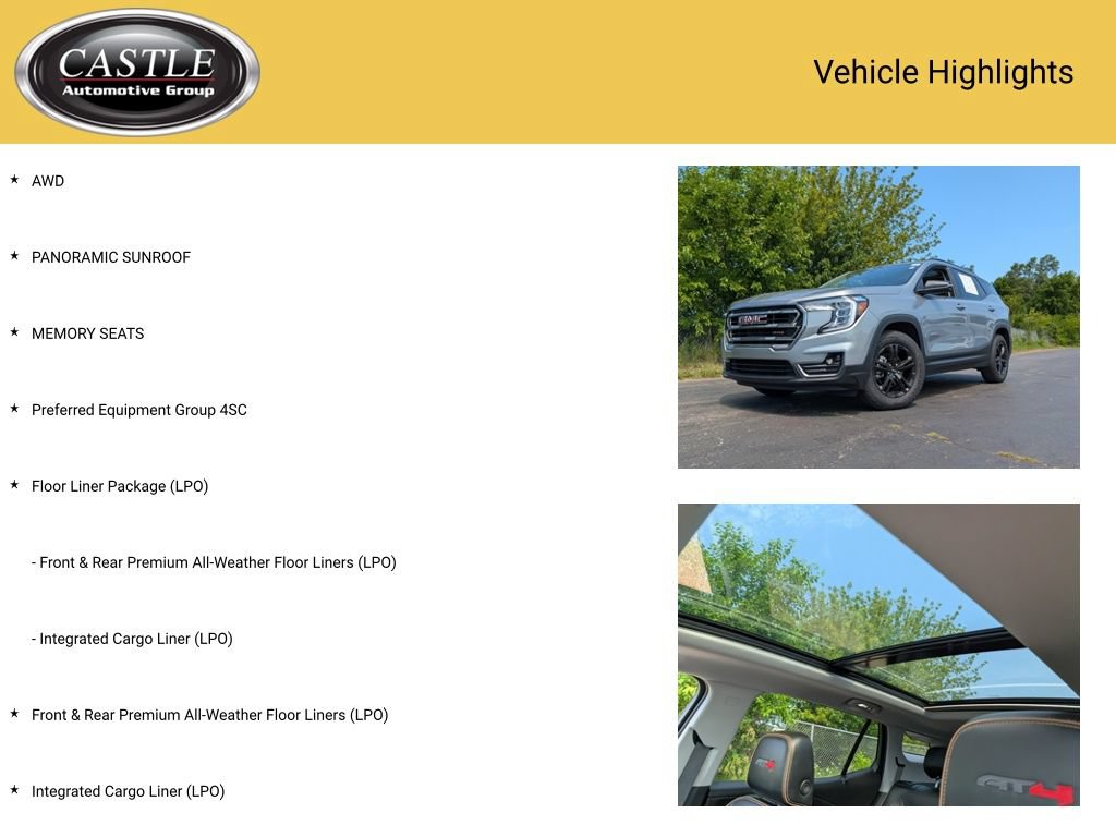 Used 2024 GMC Terrain AT4 w/ LPO, Floor Liner Package AWD/4WD image 3
