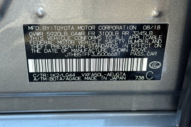 Used 2018 Lexus LS 500 w/ Interior Upgrade Package RWD image 35