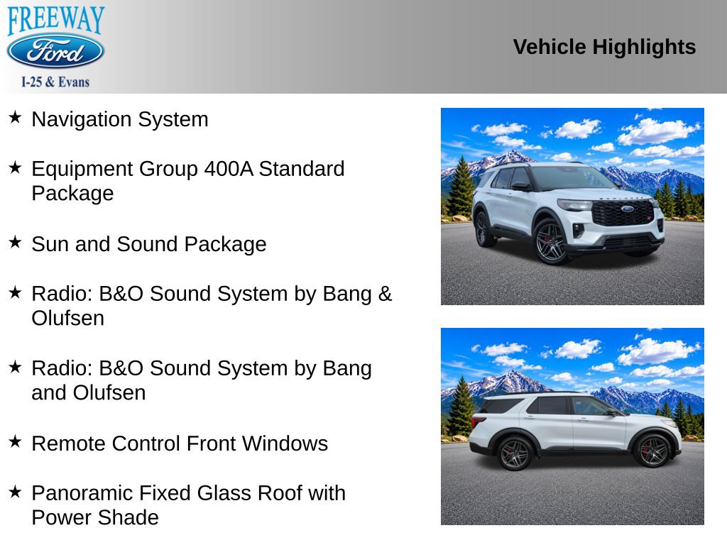 Used 2026 Ford Explorer ST w/ Sun And Sound Package AWD/4WD image 2