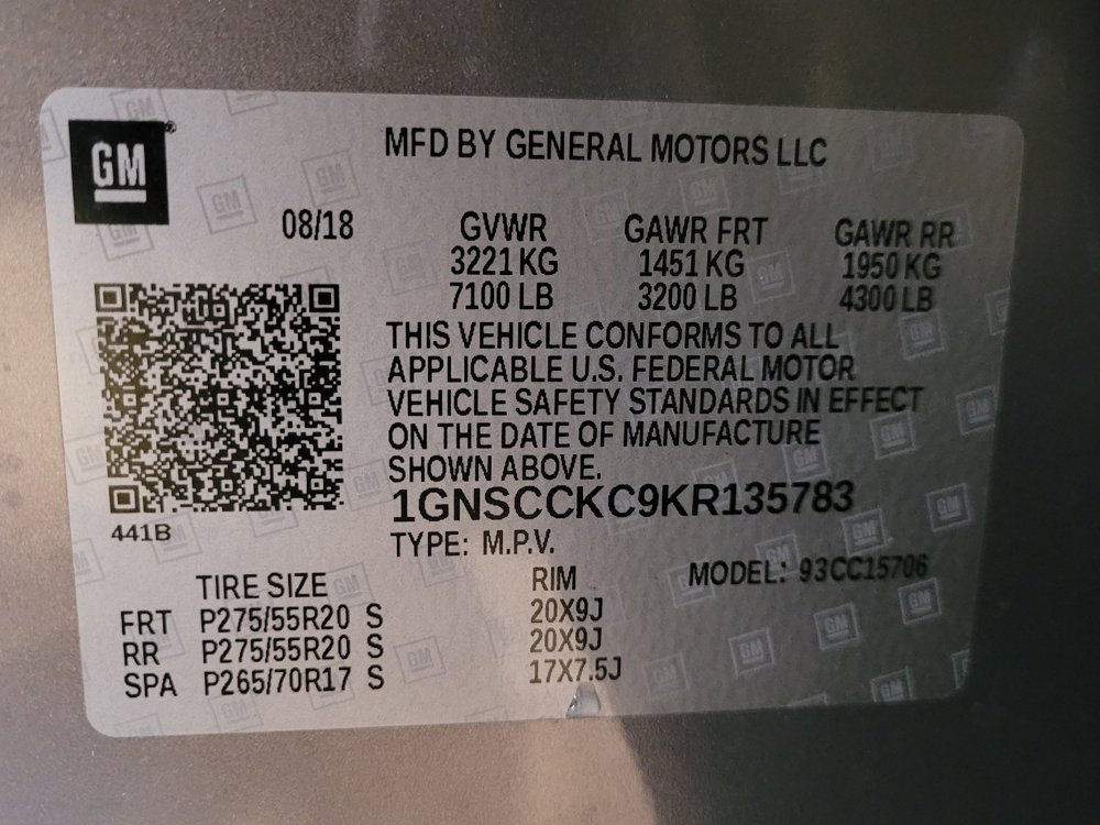 Used 2019 Chevrolet Tahoe Premier RWD image 33