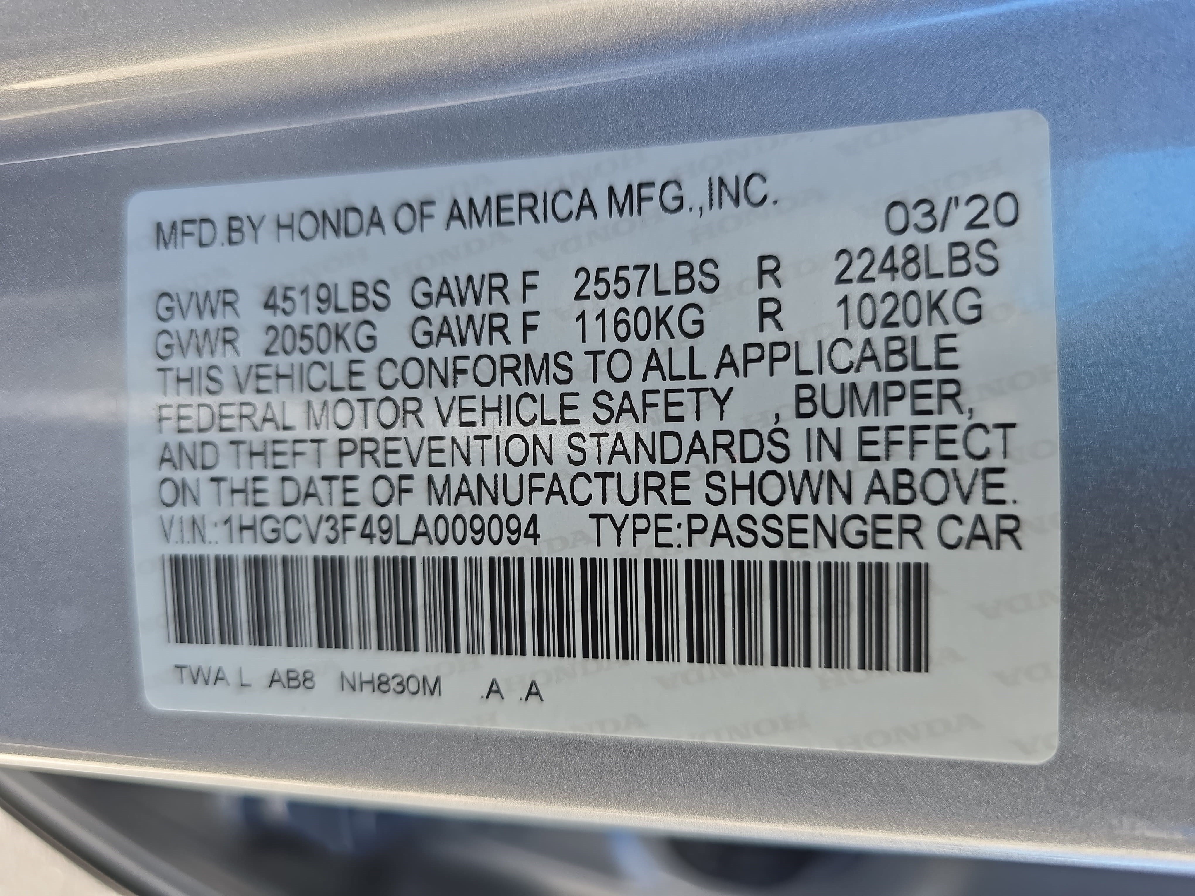 Used 2020 Honda Accord EX image 33