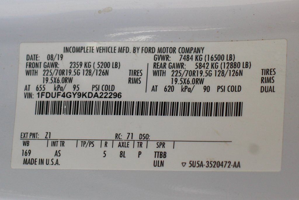 Used 2019 Ford F450 XL w/ XL Value Package RWD image 40