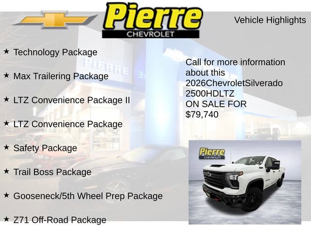 New 2026 Chevrolet Silverado 2500 LTZ w/ Trail Boss Package image 7