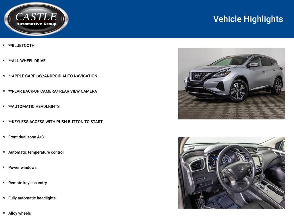 Used 2019 Nissan Murano S AWD/4WD image 3