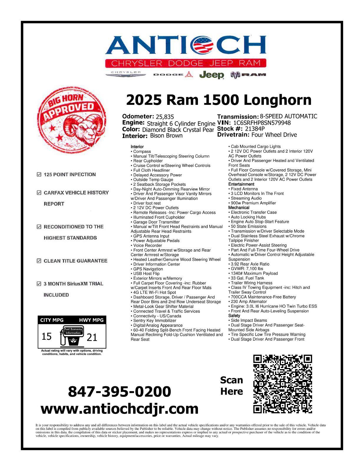Used 2025 RAM 1500 Limited AWD/4WD image 3