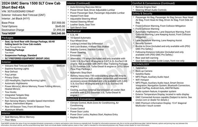 Used 2024 GMC Sierra 1500 SLT AWD/4WD image 39