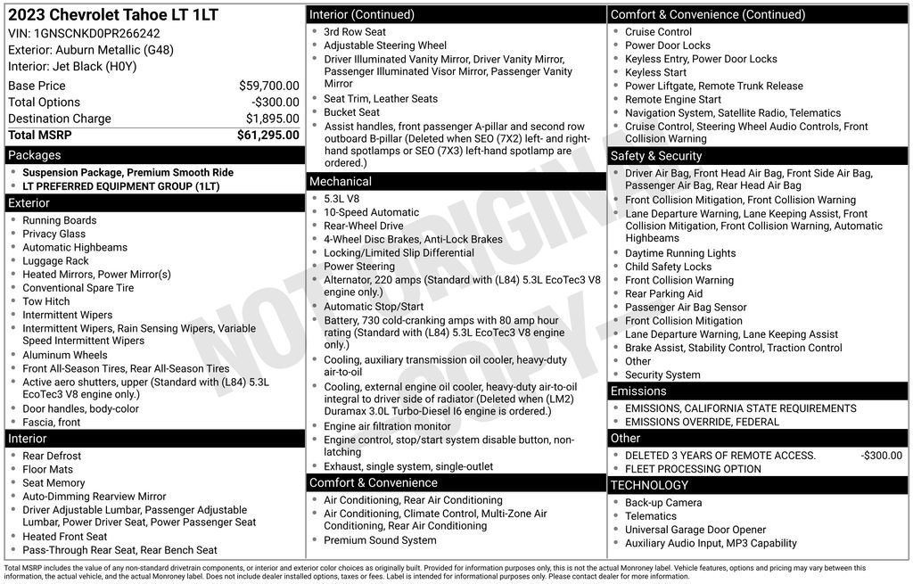 Used 2023 Chevrolet Tahoe LT image 7