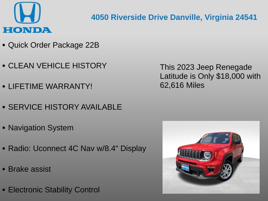 Used 2023 Jeep Renegade Latitude image 7