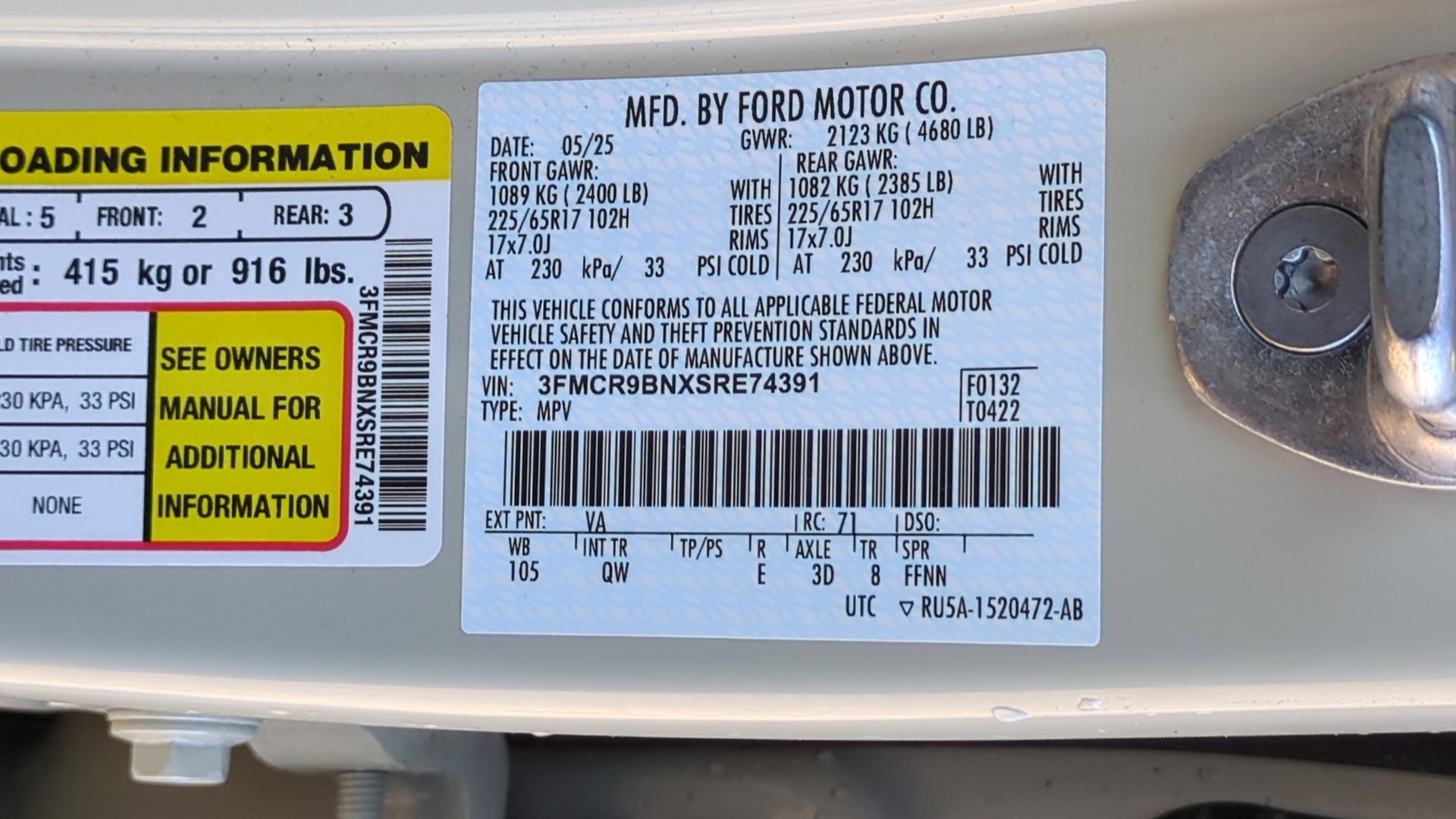 Used 2025 Ford Bronco Sport Big Bend w/ Convenience Package image 32