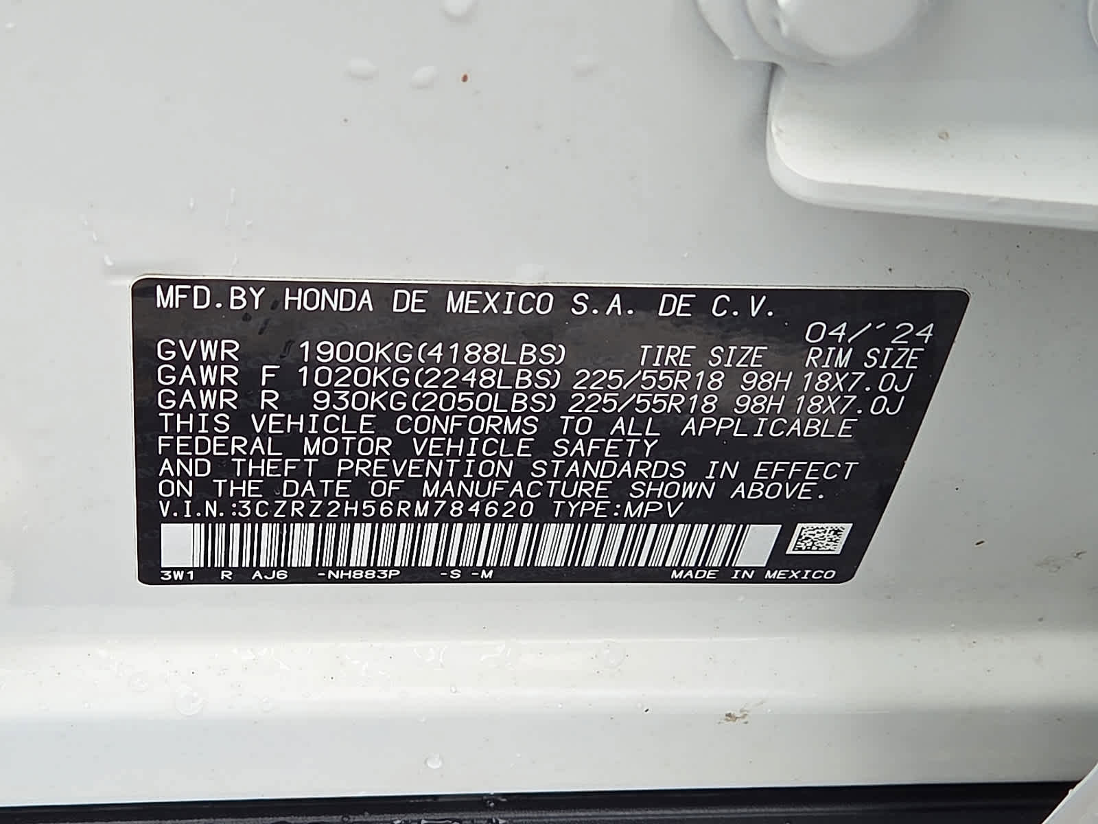 Certified 2024 Honda HR-V Sport image 26
