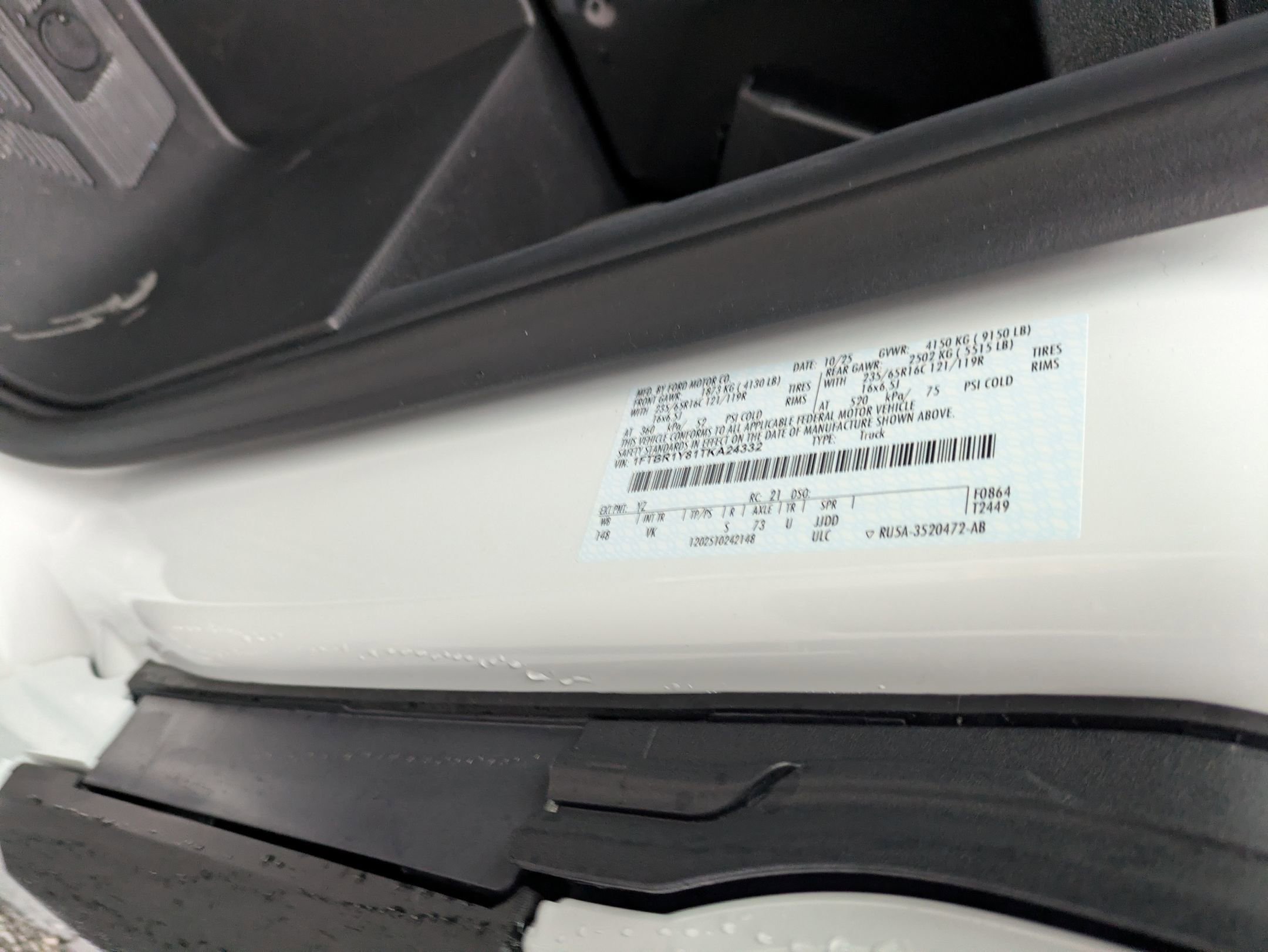 New 2026 Ford Transit 250 Low Roof w/ Load Area Protection Package image 32