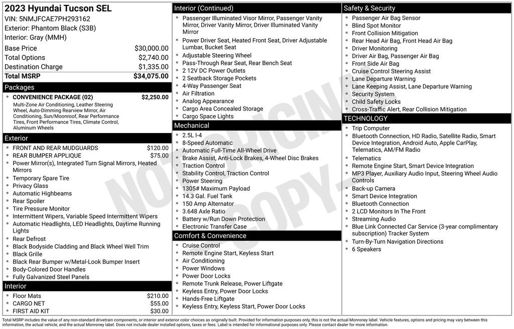 Certified 2023 Hyundai Tucson SEL w/ Convenience Package AWD/4WD image 5