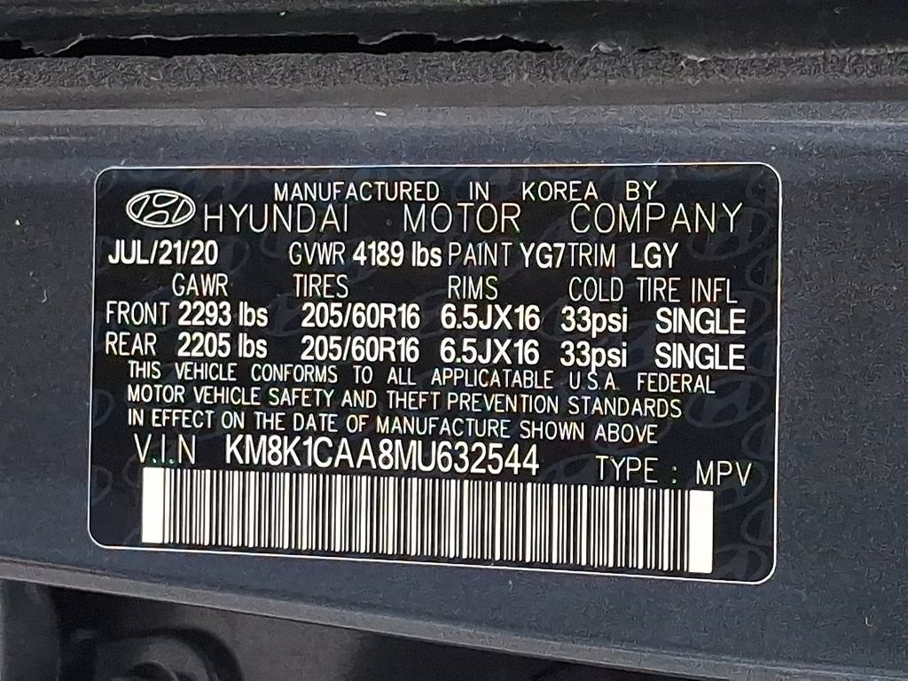 Used 2021 Hyundai Kona SE w/ Cargo Package AWD/4WD image 26
