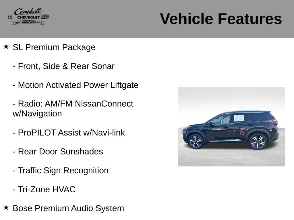 Used 2023 Nissan Rogue SL w/ SL Premium Package FWD image 5