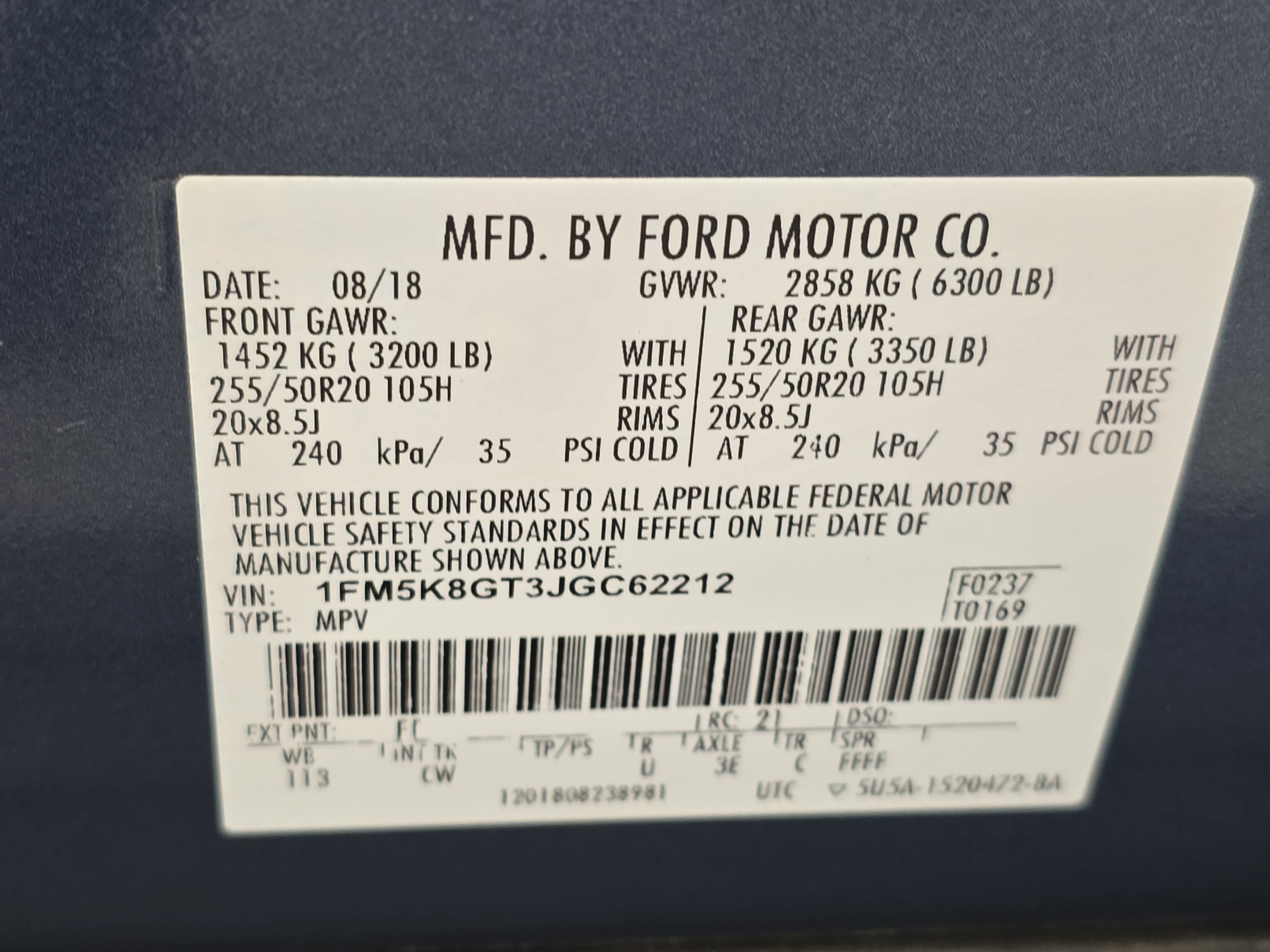 Used 2018 Ford Explorer Sport w/ Equipment Group 401A AWD/4WD image 36