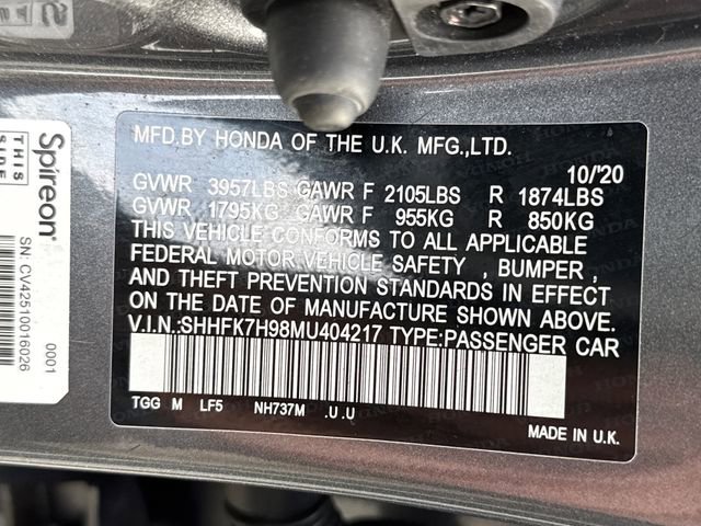 Used 2021 Honda Civic Sport Touring image 22