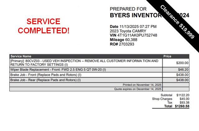 Used 2023 Toyota Camry SE image 10